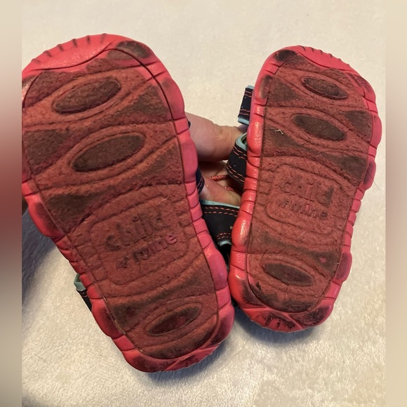 Kids' Blue and Pink Sandals - Picture 3 of 4